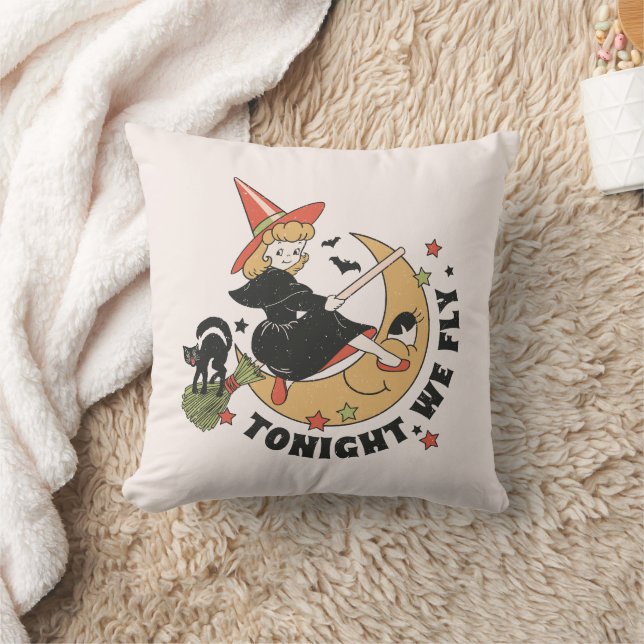 Ikväll flyger vi Cute Witch Kudde (Filt)
