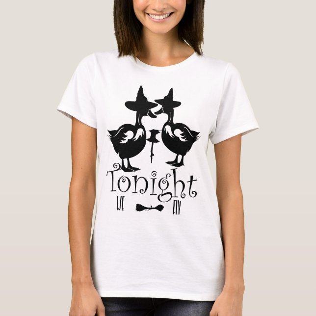 Ikväll flyger vi, Halloween Goose Witch T Shirt (Framsida)