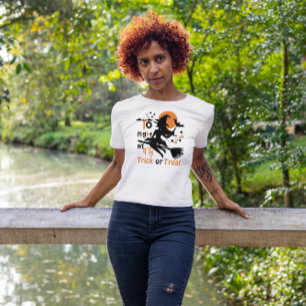 Ikväll flyger vi Halloween-häxan på en bomme T Shirt