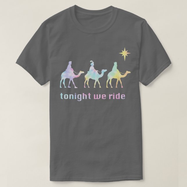 Ikväll ride vi jul 3 Wise Manar Camel Ride Ti T Shirt (Design framsida)