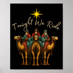 Ikväll rider vi de tre vise männen julens födelse poster