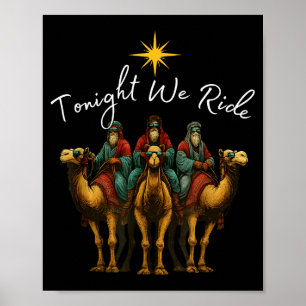 Ikväll rider vi jul, 3 vise män, kristen C Poster