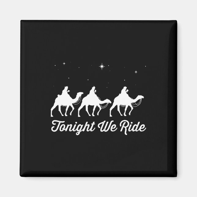 Ikväll rider vi jul kristen kamelritt  magnet (Framsidan)