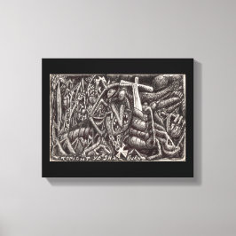 "Ikväll ska du brinna!" Canvastryck