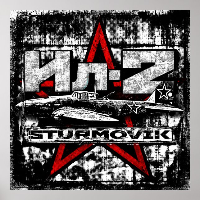 Il-2 Sovjetplan för markattack Poster (Framsidan)