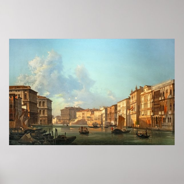 Il Canal Grande verso Ca’ Pesaro Poster (Framsidan)