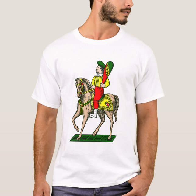 Il cavaliere di bastoni t shirt (Framsida)