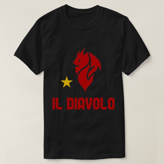 Il Diavolo milan T Shirt (Design framsida)