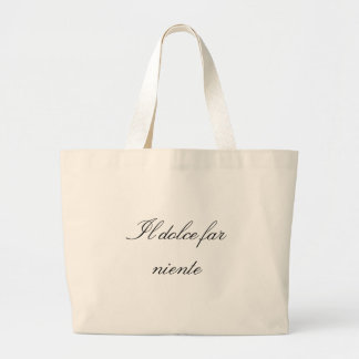Il dolce far niente Klubb Italia tote bag Jumbo Tygkasse