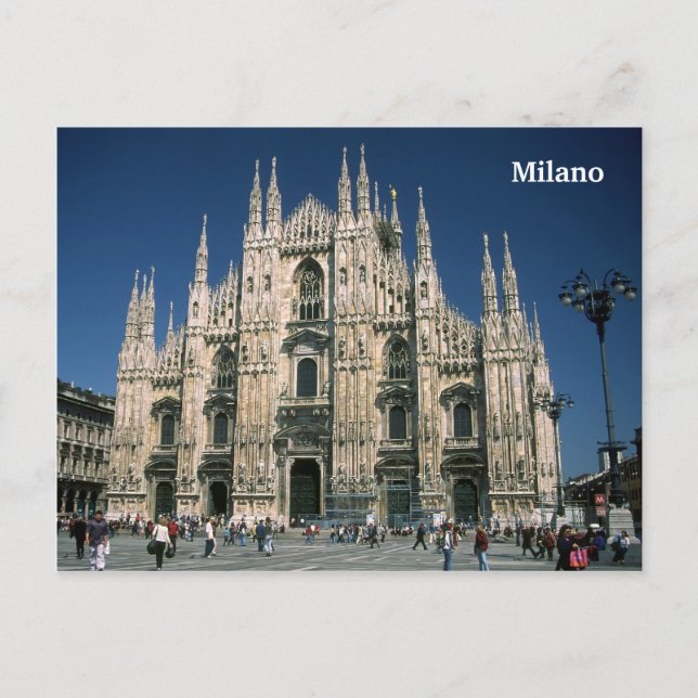"Il Duomo, Milano" vykort (Framsida)