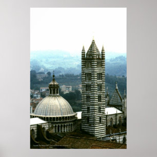 Il Duomo, Siena, Italien Poster utskrift