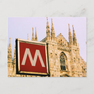 il Duomo via Metro - Milano, vykort för Italien