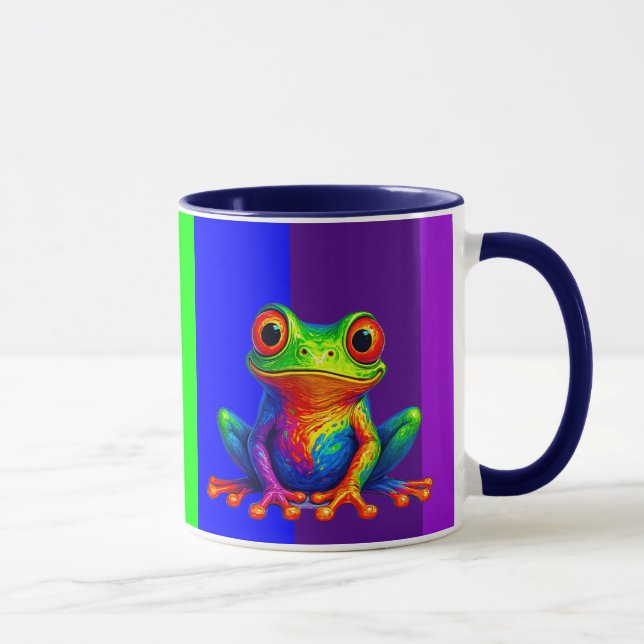 Il est beau ce mug avec sa grenouille rigolote.  mugg (Höger)