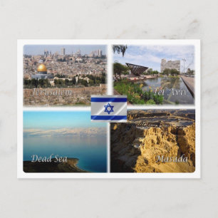 IL Israel - Jerusalem Tel Aviv - Dead Sea - Masada Vykort