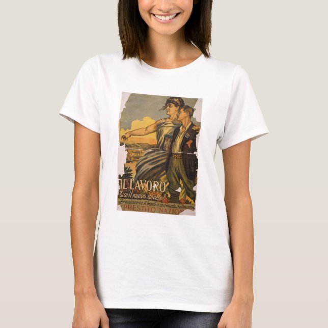 "Il Lavoro"-Work, New Duty Tee Shirt (Framsida)