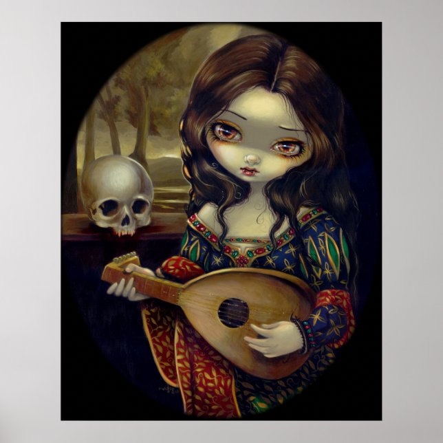 Il Liuto ART PRINT Vampire w/ Lute Poster (Framsidan)