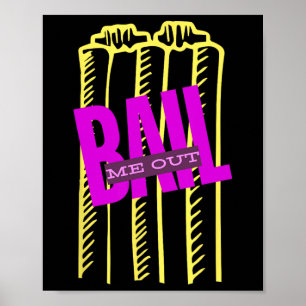 Il Me Out Roliga Wickets Cricket T20 Poster