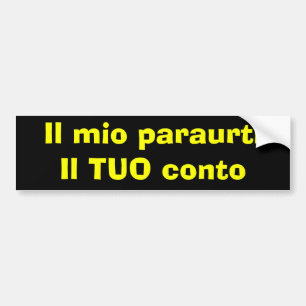 Il mio paraurti - Bumper Sticker Bildekal