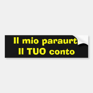 Il mio paraurti - Bumper Sticker Bildekal