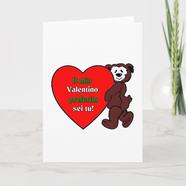 Il Mio Valentino Perferito Sei Tu Helgkort (Framsida)