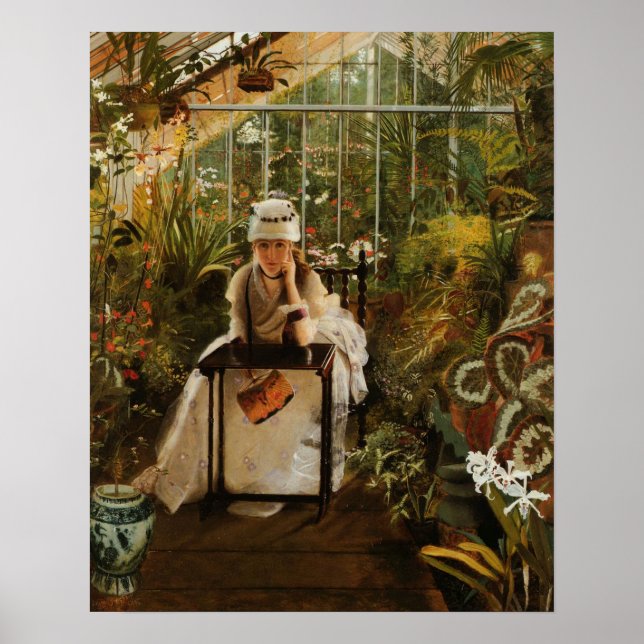 Il Penseroso av John Atkinson Grimshaw 1875 Poster (Framsidan)