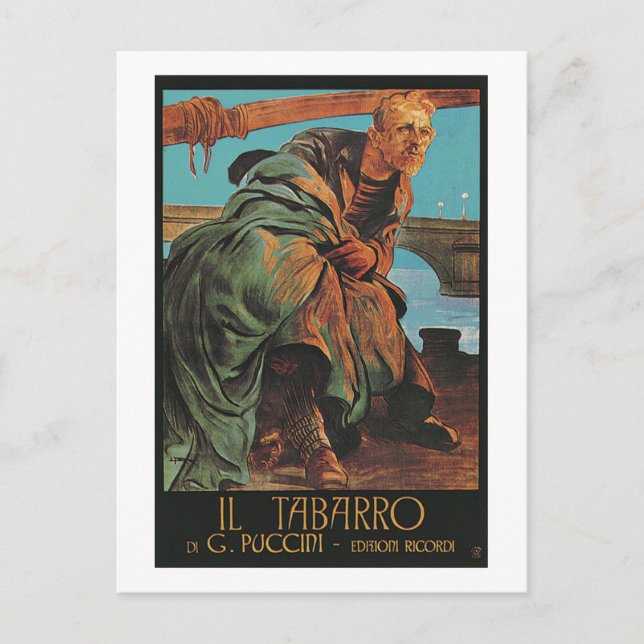 Il Tabarro (Giacomo Puccini) vykort (Framsida)
