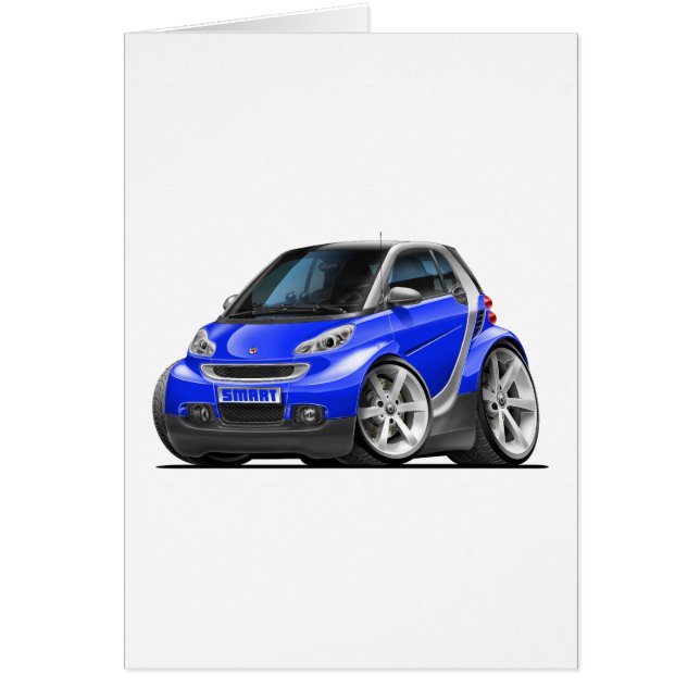 Ila blåttbilen hälsningskort (Framsidan)