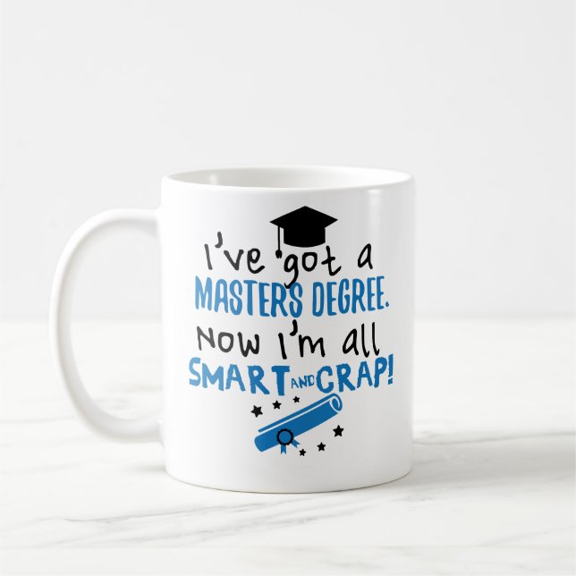 Ila, och skiten styr gradstudentenmuggen kaffemugg (Vänster)