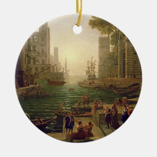 Ilastning av St. Paula Romana på Ostia, 1637-39 Julgransprydnad Keramik (Framsidan)