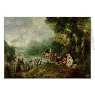 Ilastning för Cythera, 1717 Hälsningskort