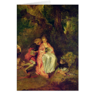 Ilastning för Cythera, c.1717 Hälsningskort