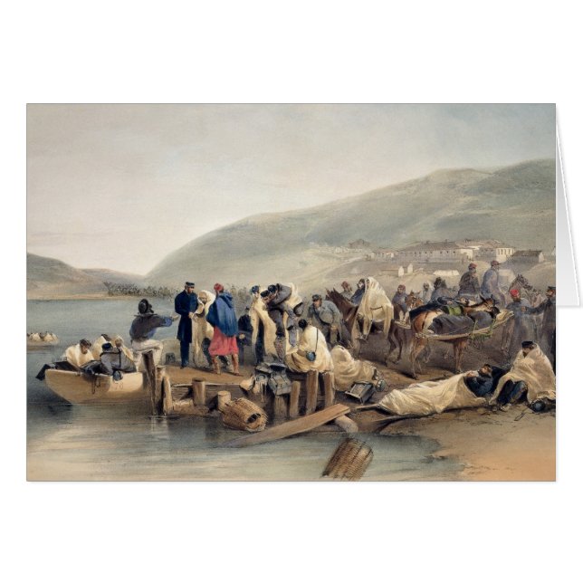 Ilastningen av det sjukt på Balaklava Hälsningskort (Framsidan Horizontal)