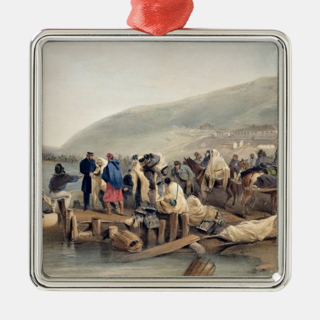 Ilastningen av det sjukt på Balaklava Julgransprydnad Metall (Framsidan)