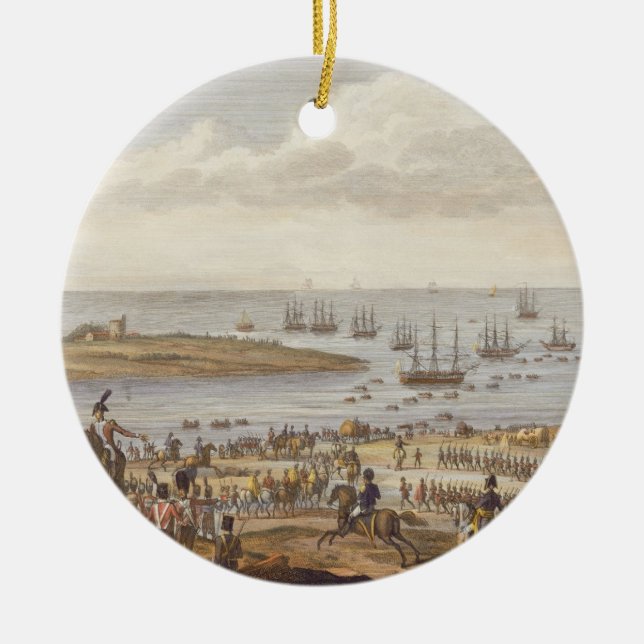 Ilastningen av engelskaet i Holland, 30 Nove Julgransprydnad Keramik (Framsidan)