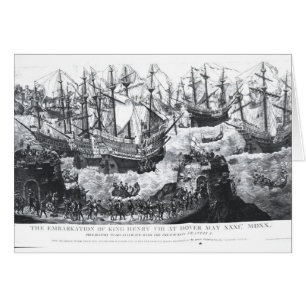 Ilastningen av Henry VIII på Dover Hälsningskort