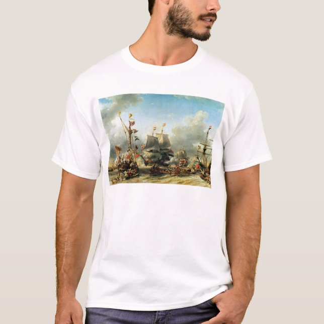 Ilastningen av Ruyter och William de Witt Tee Shirt (Framsida)