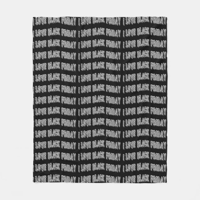 ILBF-Black-Rand Fleecefilt (Framsidan)
