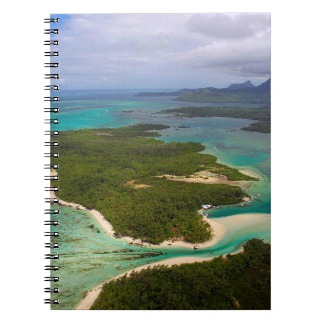 Ile Aux Cerfs, Mauritius Anteckningsbok Med Spiral (Framsidan)