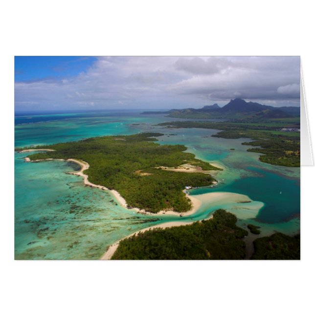 Ile Aux Cerfs, Mauritius Hälsningskort (Framsidan Horizontal)
