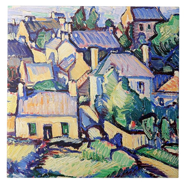 Ile de Brehat av Samuel Peploe, Kakelplatta (Framsidan)