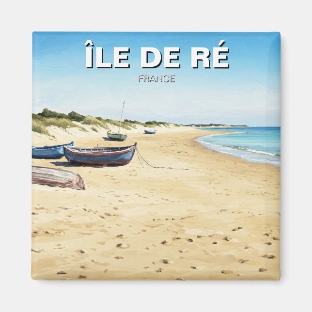 Île de Ré Frankrike Travel Magnet (Framsidan)