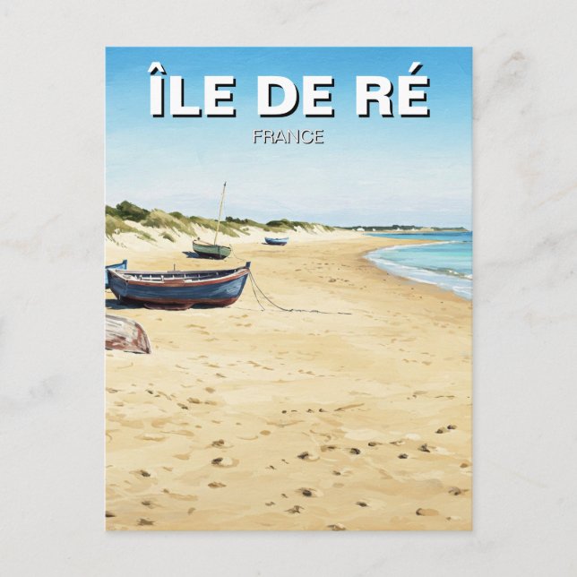 Île de Ré Frankrike Travel Vykort (Framsida)