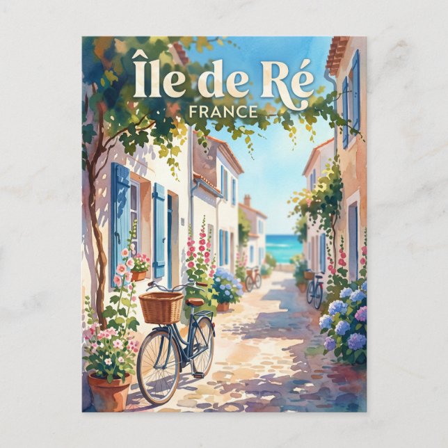 Île de Ré Frankrike Vykort (Framsida)