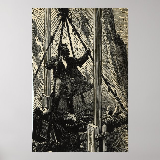 Ile Mysterieuse, Jules Verne The Mysterious Island Poster (Framsidan)