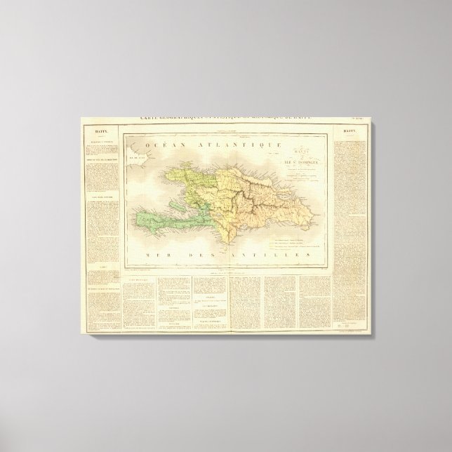 Ile St. Domingue eller Haiti Canvastryck (Framsida)
