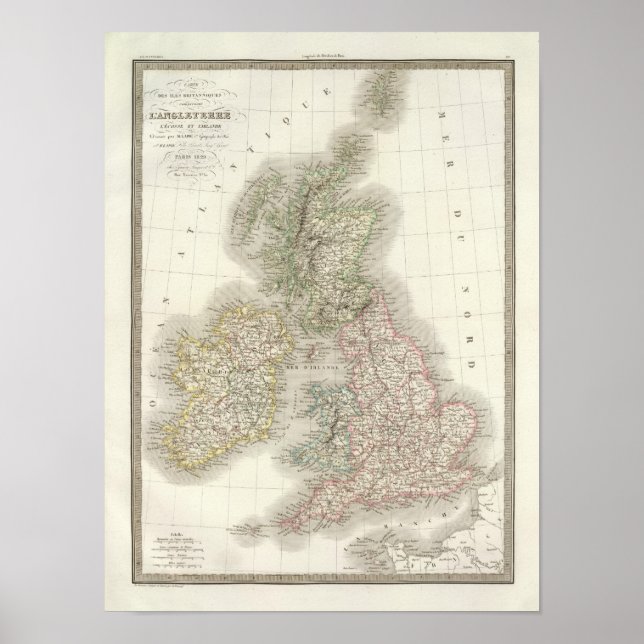 Iles Britanniques - British Isles Poster (Framsidan)