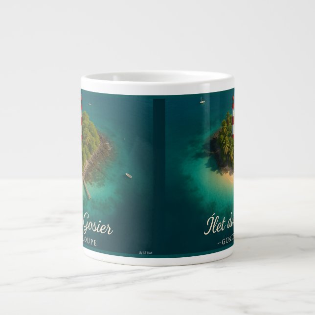 Îlet du Gosier Guadeloupe  Jumbo Mugg (Framsidan)