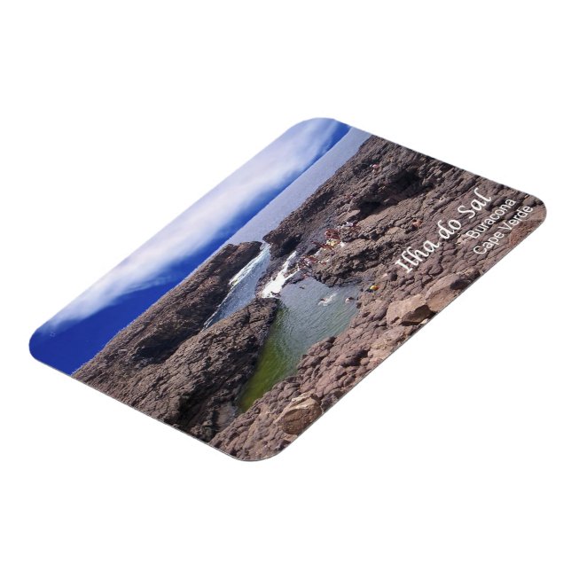 Ilha do Sal - Buraconas naturliga bassäng - Magnet (Vänstra Sidan)