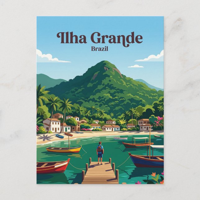 Ilha Grande Brasilien Vykort (Framsida)