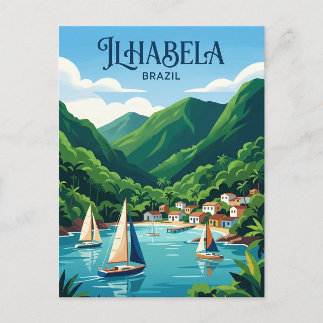 Ilhabela Brasilien Vykort (Framsida)